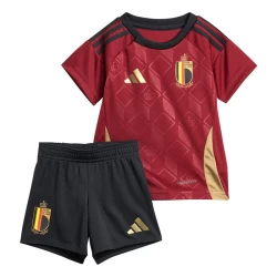 Kinderen België Voetbalshirt EK 2024 Thuistenue (+ Korte Broeke)